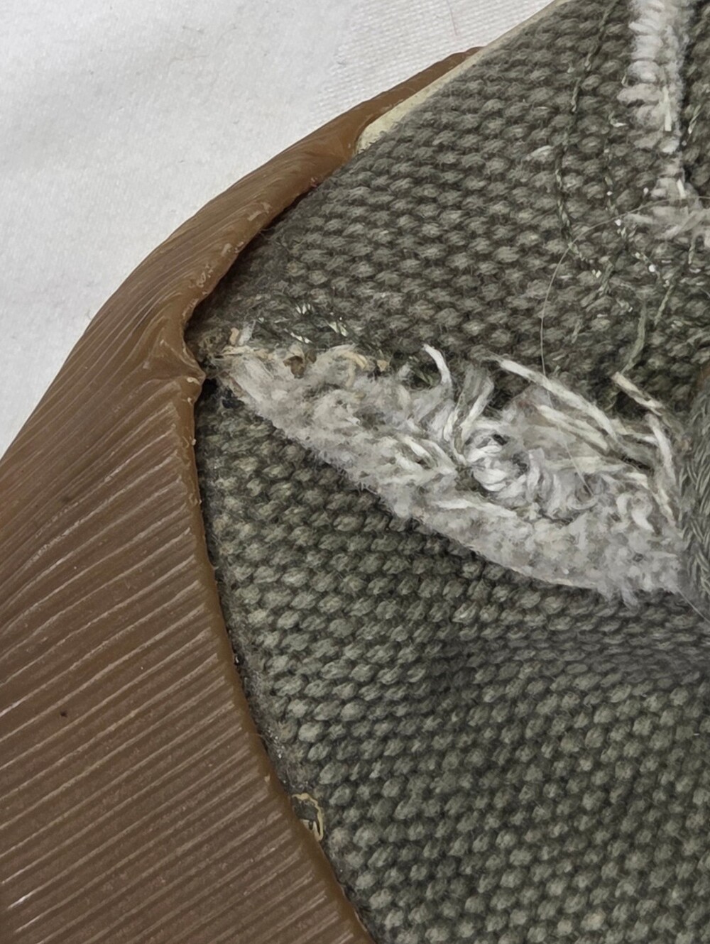Steve Madden P-Jolt Patchwork Deconstructed Shag Sneakers Olive Green Woman Sz 7 - Picture 12 of 14